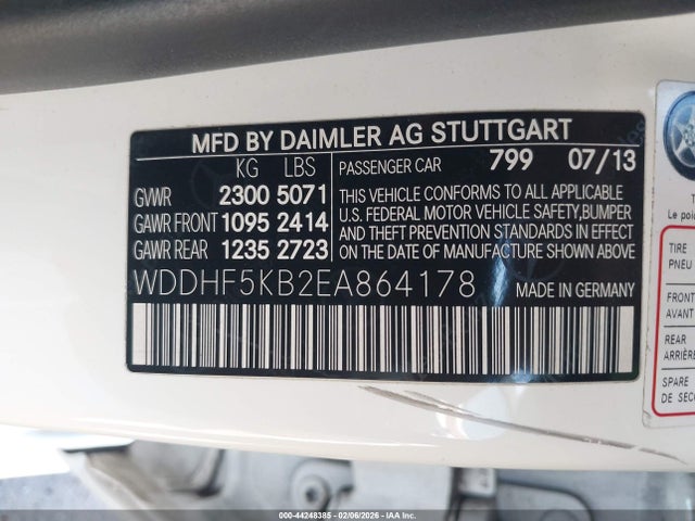 Mercedes-Benz E 350 2014 WDDHF5KB2EA864178 Image 9