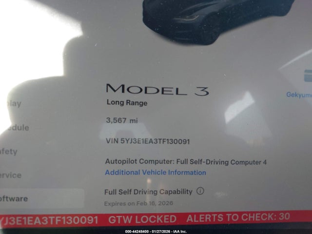 2026 TESLA MODEL 3 5YJ3E1EA3TF130091 Photo 6