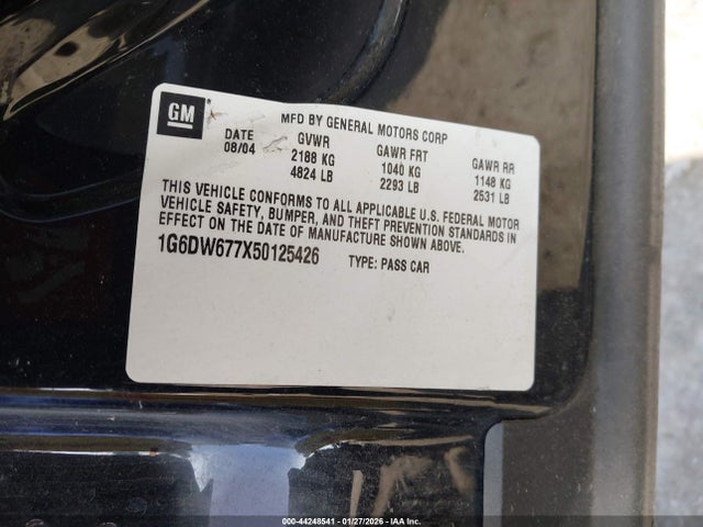 2005 CADILLAC STS 1G6DW677X50125426 Photo 8