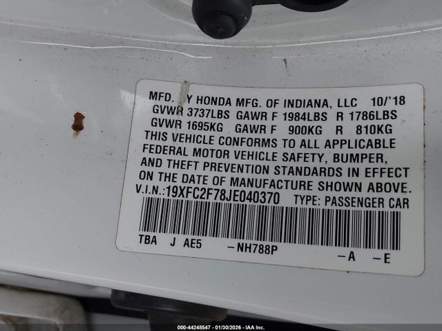 19XFC2F78JE040370 Honda CIVIC EX