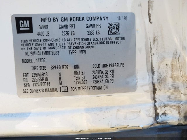 2021 CHEVROLET TRAILBLAZER KL79MUSL1MB078983 Photo 8