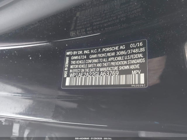 2016 PORSCHE CAYENNE E-HYBRID WP1AE2A22GLA63769 Photo 8