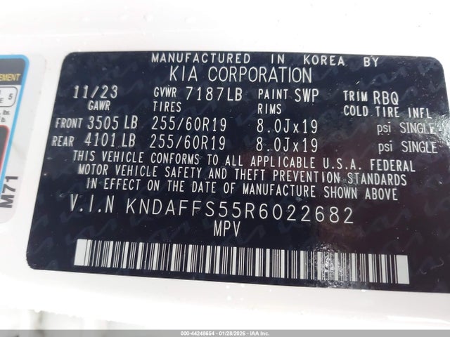 2024 KIA EV9 KNDAFFS55R6022682 Photo 8