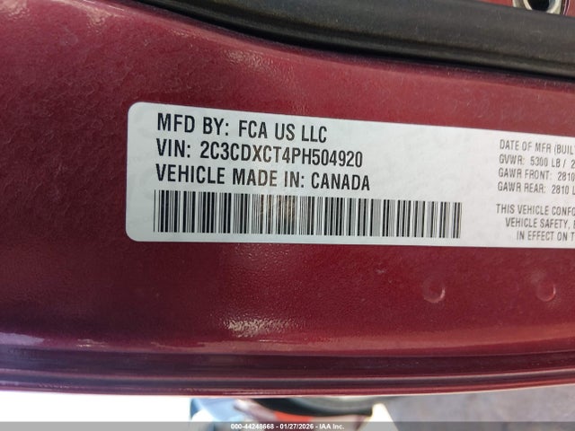 Продаж на аукціоні авто 2023 Dodge Charger R/t, vin: 2C3CDXCT4PH504920, номер лоту: 44248668