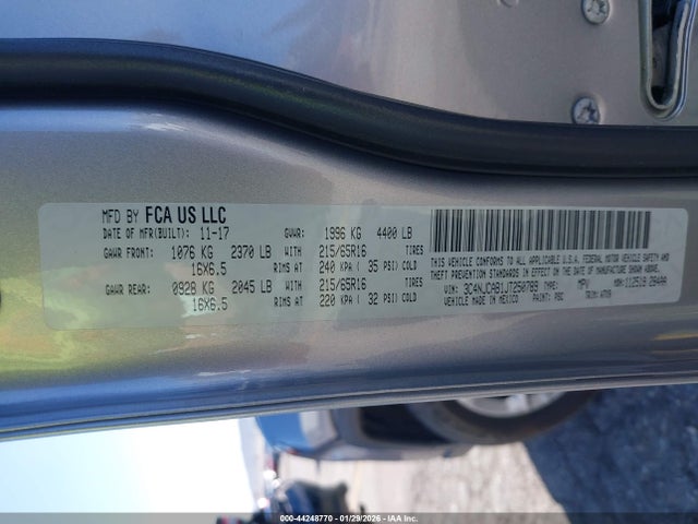 3C4NJCAB1JT250789 Jeep Compass Sport Fwd