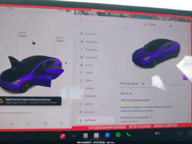 Продажа на аукционе авто 2021 Tesla Model 3 Standard Range Plus Rear-wheel Drive, vin: 5YJ3E1EA9MF026609, номер лота: 44248837