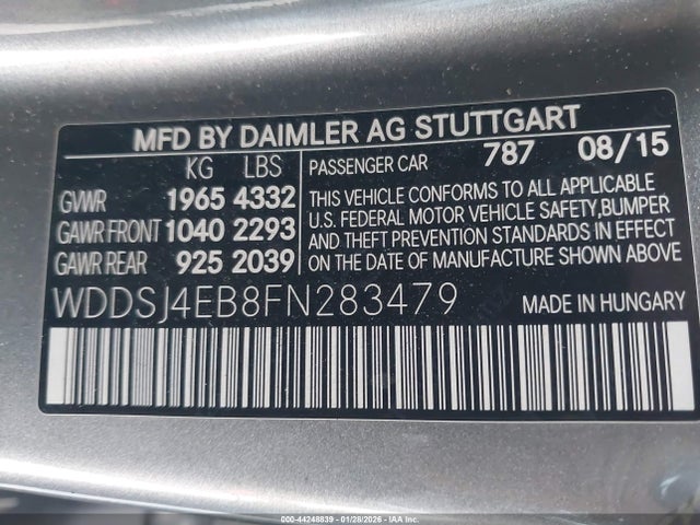 Mercedes-Benz CLA 250 2015 WDDSJ4EB8FN283479 Image 9