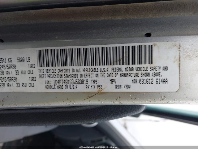 2011 DODGE NITRO 1D4PT4GK6BW563819 Photo 8