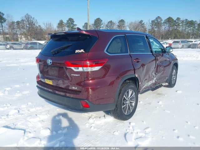 5TDJGRFH9KS064460 Toyota Highlander Hybrid Xle
