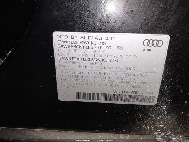 2014 AUDI Q5 WA1LFAFP3EA131764 Photo 8