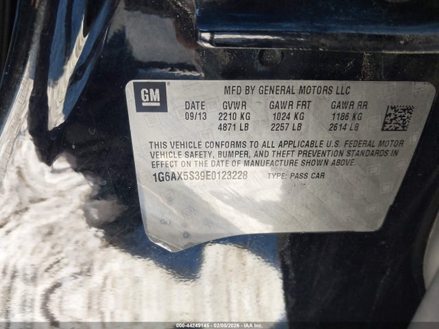 2014 CADILLAC CTS 1G6AX5S39E0123228 Photo 8