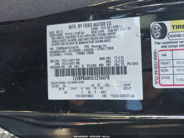 1ZVBP8AM5E5256078 Ford Mustang V6