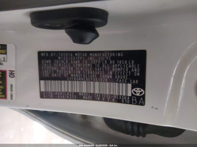 Toyota Corolla S Premium 2014 5YFBURHE0EP061928 Image 9