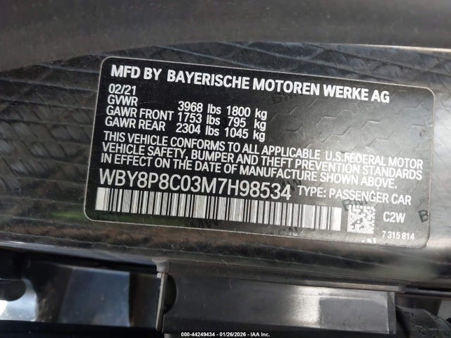 2021 BMW I3S WBY8P8C03M7H98534 Photo 8