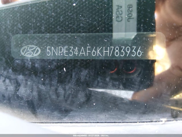 5NPE34AF6KH783936 Hyundai SONATA SEL