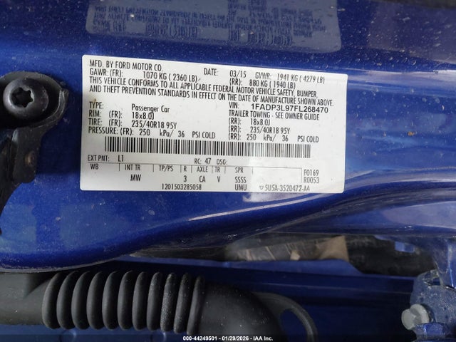 2015 FORD FOCUS ST 1FADP3L97FL268470 Photo 8