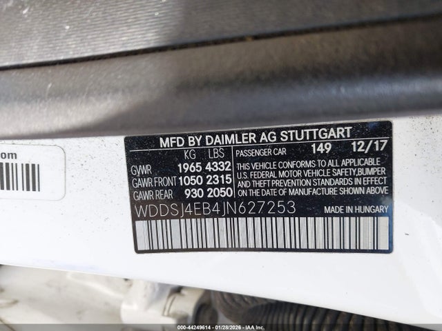 2018 MERCEDES-BENZ CLA 250 WDDSJ4EB4JN627253 Photo 8