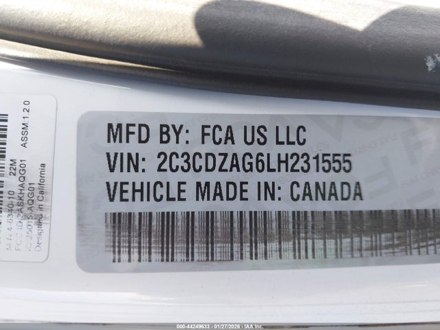 Dodge Challenger Sxt 2020 2C3CDZAG6LH231555 Image 9