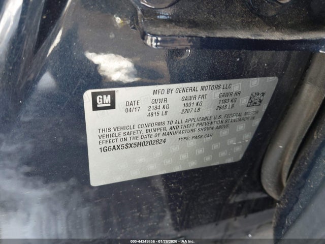 2017 CADILLAC CTS 1G6AX5SX5H0202824 Photo 8