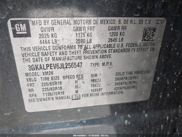 3GKALPEV6JL256547 GMC Terrain Slt