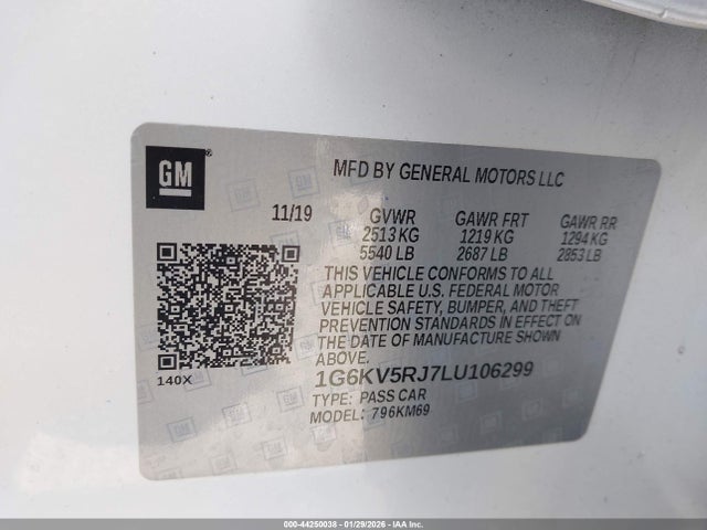 2020 CADILLAC CT6 1G6KV5RJ7LU106299 Photo 8
