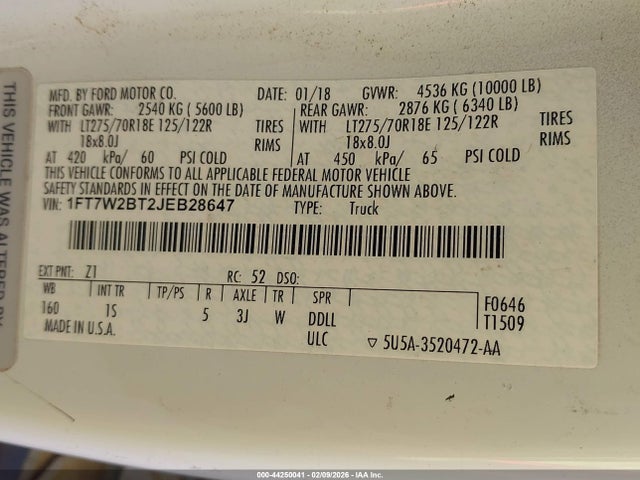 2018 FORD F-250 1FT7W2BT2JEB28647 Photo 8