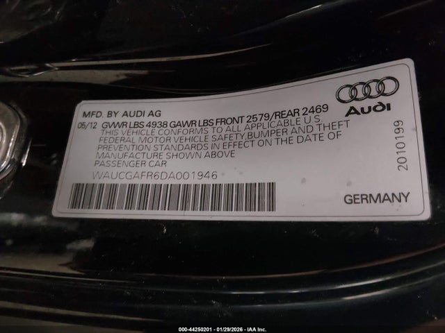 2013 AUDI S5 WAUCGAFR6DA001946 Photo 8