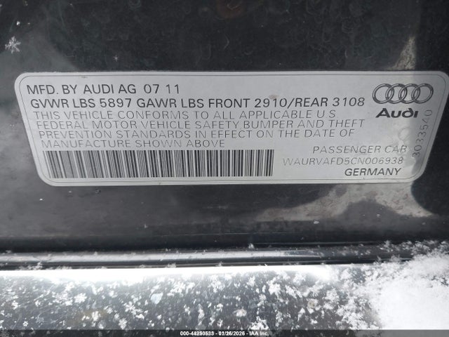 2012 AUDI A8 L WAURVAFD5CN006938 Photo 8