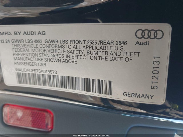 2025 AUDI A5 SPORTBACK WAUDACF57SA018573 Photo 8