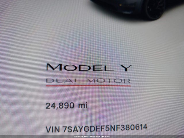 2022 TESLA MODEL Y 7SAYGDEF5NF380614 Photo 6