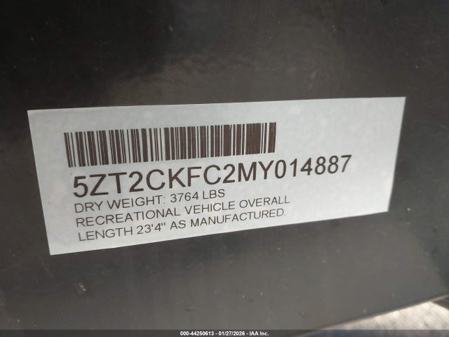 5ZTZCKFCZMY014887 Forest River Cktr17jg-d Tl