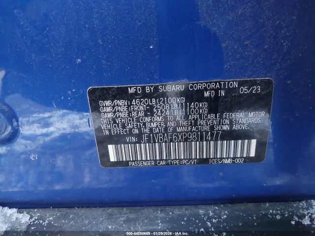 2023 SUBARU WRX JF1VBAF6XP9811477 Photo 8