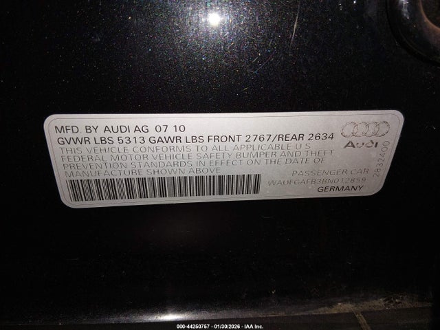 2011 AUDI A6 WAUFGAFB3BN012859 Photo 8