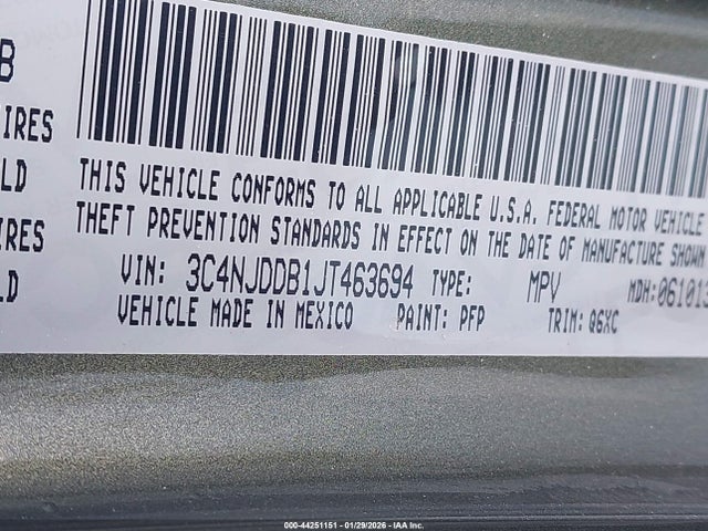 2018 JEEP COMPASS 3C4NJDDB1JT463694 Photo 8