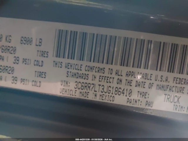 2018 RAM 1500 3C6RR7LT3JG186410 Photo 8