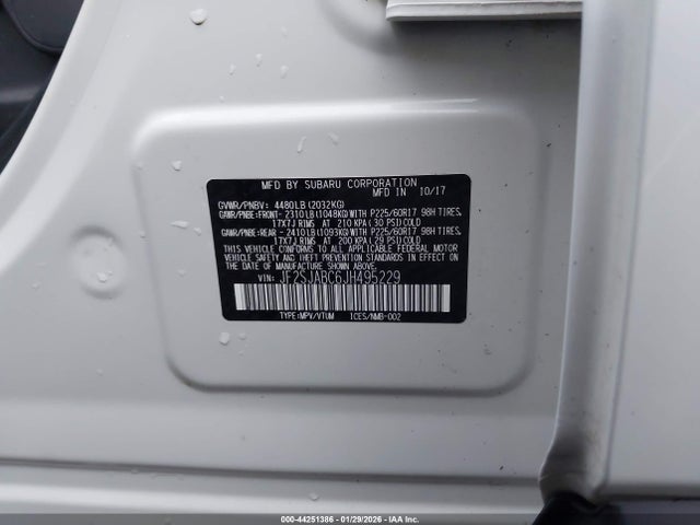 JF2SJABC6JH495229 Subaru Forester 2.5i
