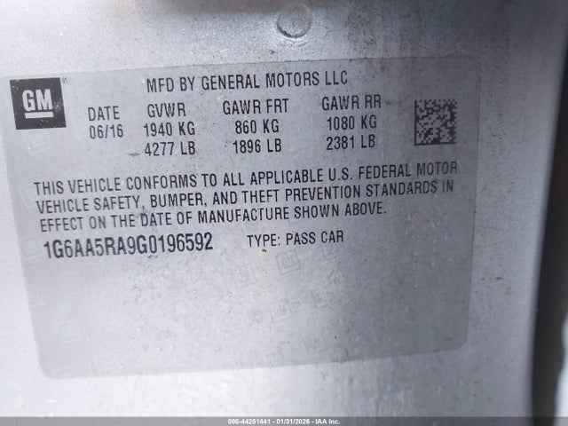 2016 CADILLAC ATS 1G6AA5RA9G0196592 Photo 8