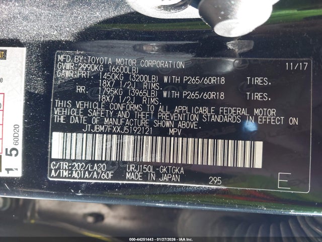2018 LEXUS GX 460 JTJBM7FXXJ5192121 Photo 8