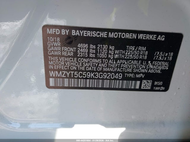 2019 MINI COUNTRYMAN WMZYT5C59K3G92049 Photo 8