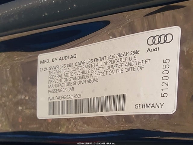 2025 AUDI A5 SPORTBACK WAUFACF58SA018509 Photo 8