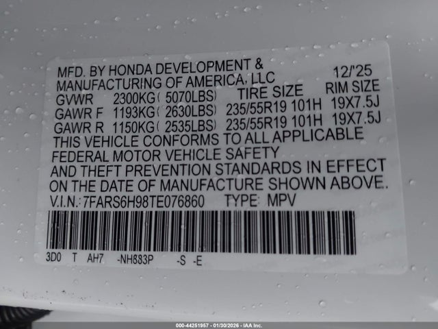 2026 HONDA CR-V HYBRID 7FARS6H98TE076860 Photo 8