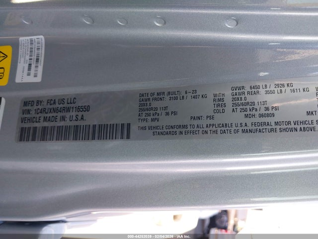 1C4RJXN64RW116550 Jeep Wrangler 4xe Sport S 4xe