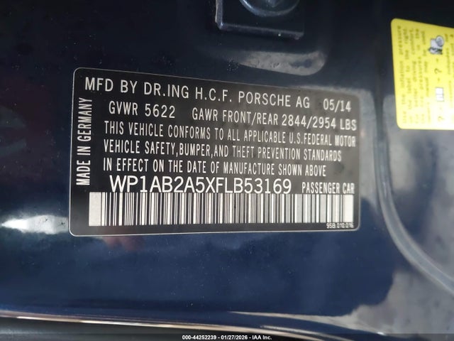 2015 PORSCHE MACAN WP1AB2A5XFLB53169 Photo 8