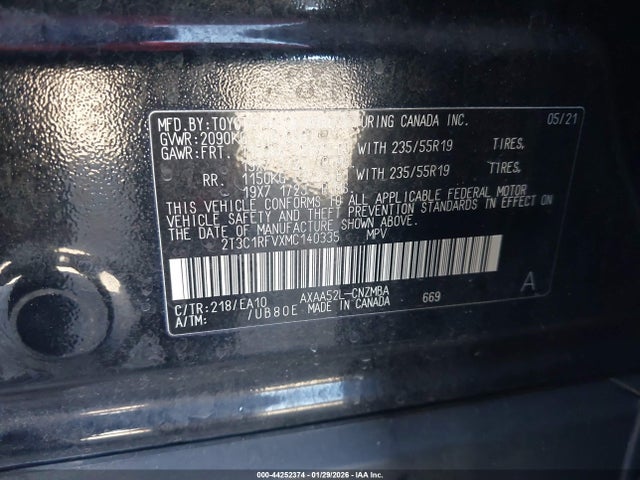 Toyota Rav4 Xle Premium 2021 2T3C1RFVXMC140335 Image 9