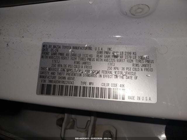 Aukcja sprzedaży 2024 Mazda Cx-50 2.5 S Premium, vin: 7MMVABDM1RN226043, numer aukcji: 44252411