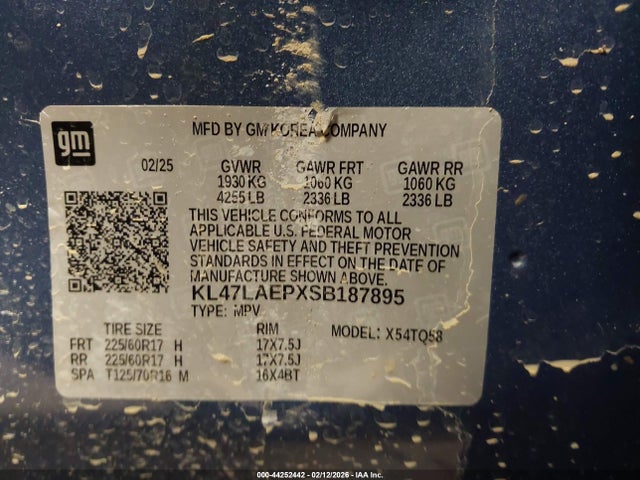 KL47LAEPXSB187895 Buick Envista Preferred Fwd