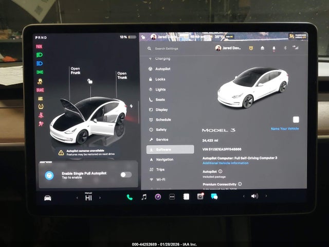 Aukcja sprzedaży 2023 Tesla Model 3 Rear-wheel Drive, vin: 5YJ3E1EA3PF548866, numer aukcji: 44252689