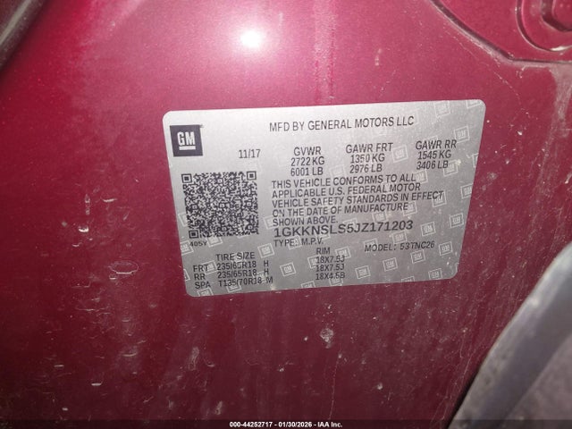 2018 GMC ACADIA 1GKKNSLS5JZ171203 Photo 8