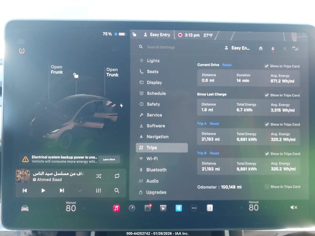 44252742 :رقم المزاد ، 5YJYGDEE1MF070396 vin ، 2021 Tesla Model Y Long Range Dual Motor All-wheel Drive مزاد بيع