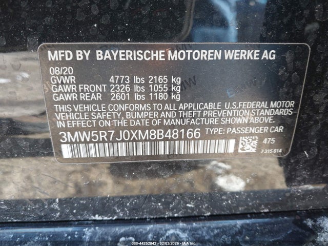 2021 BMW 330I 3MW5R7J0XM8B48166 Photo 8